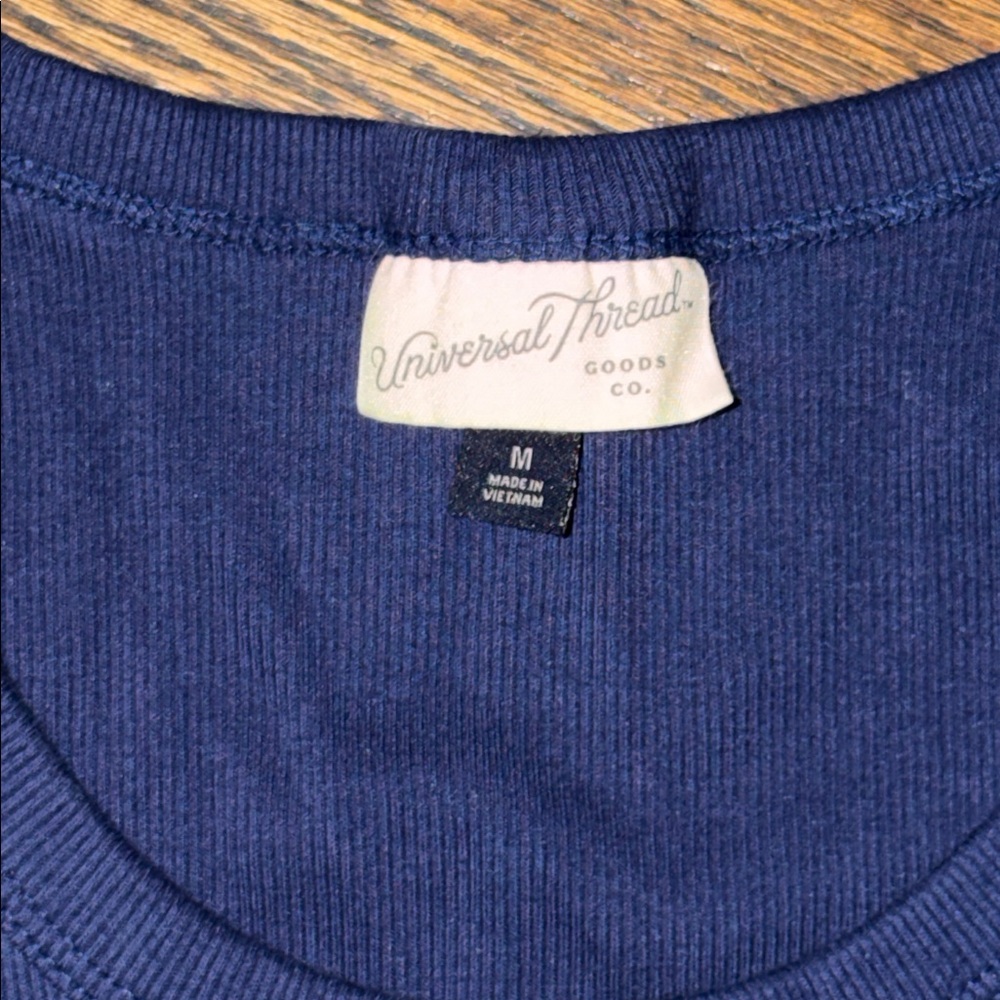 Universal Thread Navy Ribbed Tank Top - Picture 2 of 2